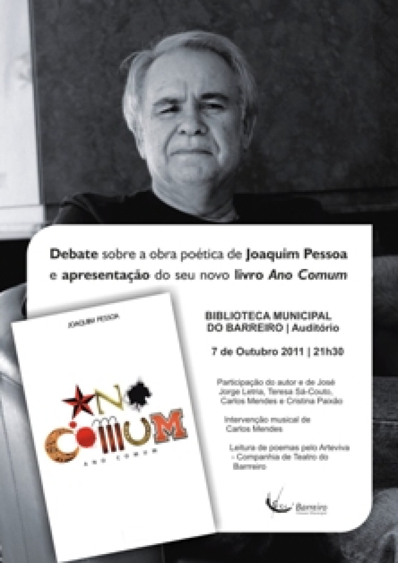 Apresentação do livro Ano Comum, de Joaquim Pessoa Apresentação do livro Ano Comum, de Joaquim Pessoa