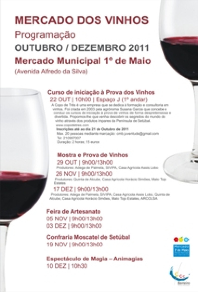 MERCADO dos VINHOS no Mercado Municipal 1º de Maio MERCADO dos VINHOS no Mercado Municipal 1º de Maio