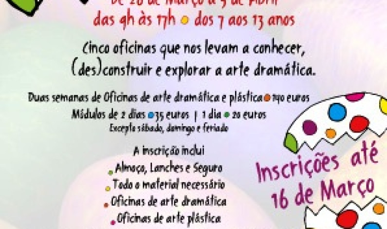 Arteviva – Companhia de Teatro do Barreiro Oficinas Criativas para  crianças dos 7 aos 13 ano Arteviva – Companhia de Teatro do Barreiro Oficinas Criativas para  crianças dos 7 aos 13 ano