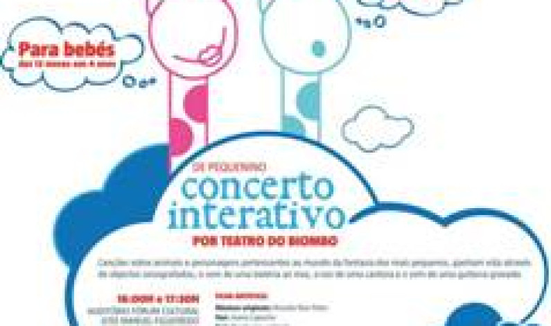 Fórum Cultural – Baixa da Banheira Projeto “De Pequenino” apresenta concerto interativo para bebés Fórum Cultural – Baixa da Banheira Projeto “De Pequenino” apresenta concerto interativo para bebés
