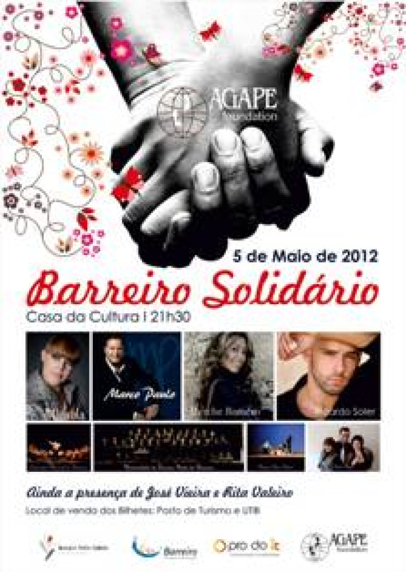 Espetáculo “Barreiro Solidário” NOVO ELENCO CONFIRMADO Espetáculo “Barreiro Solidário” NOVO ELENCO CONFIRMADO