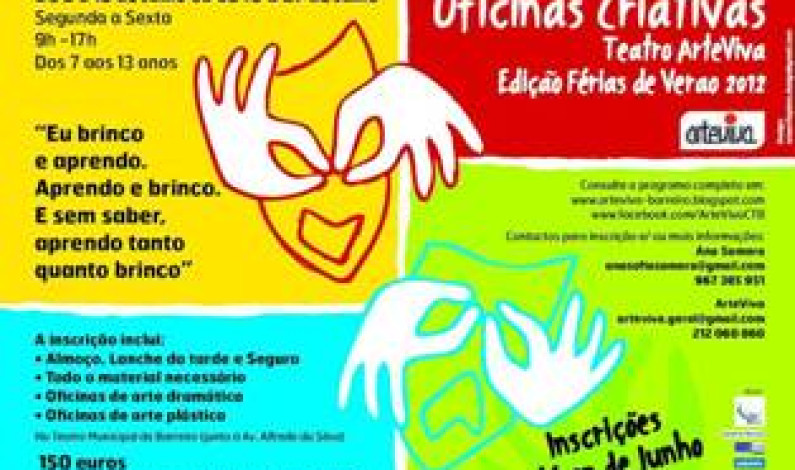 Arteviva – Companhia de Teatro do Barreiro Oficinas Criativas para crianças Arteviva – Companhia de Teatro do Barreiro Oficinas Criativas para crianças
