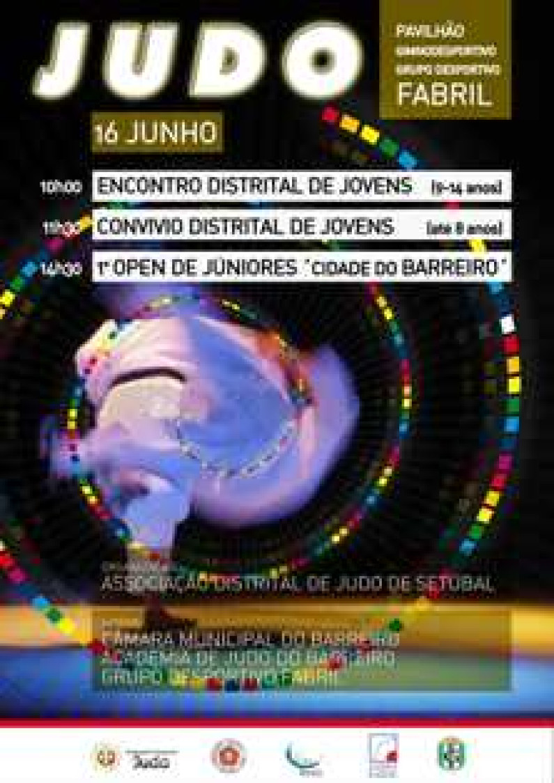 Open de Juniores em Judo – Torneio “Cidade do Barreiro”, 16 de junho Open de Juniores em Judo – Torneio “Cidade do Barreiro”, 16 de junho
