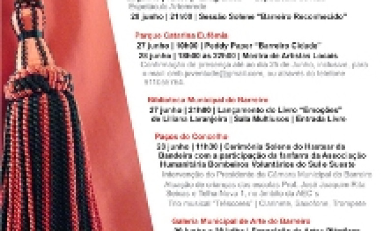 Dia 28 de Junho, Feriado Municipal Barreiro está de parabéns Dia 28 de Junho, Feriado Municipal Barreiro está de parabéns