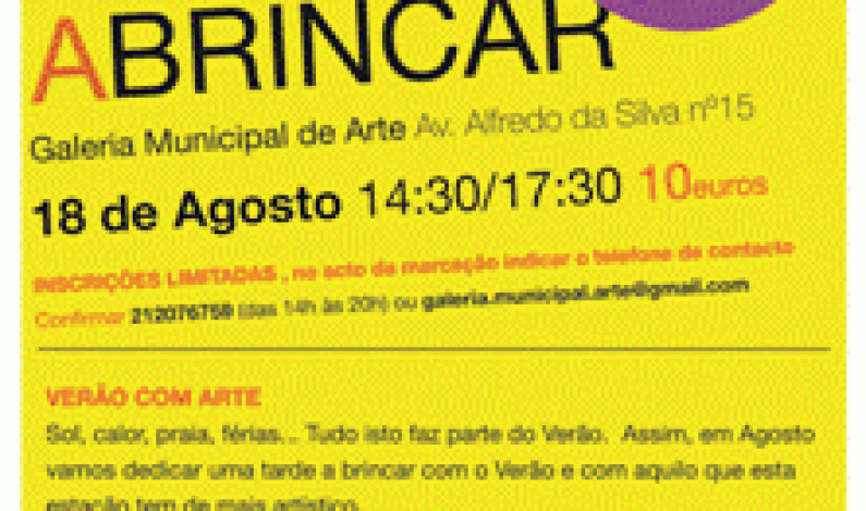 Artistas a brincar a 18 de Agosto na Galeria Municipal de Arte no Barreiro Artistas a brincar a 18 de Agosto na Galeria Municipal de Arte no Barreiro