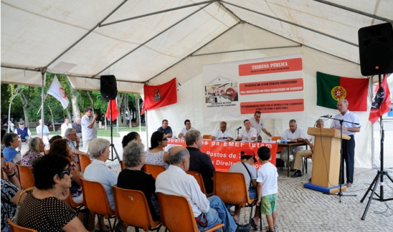 Tribuna pública apela à defesa do Pólo Ferroviário do Barreiro Tribuna pública apela à defesa do Pólo Ferroviário do Barreiro