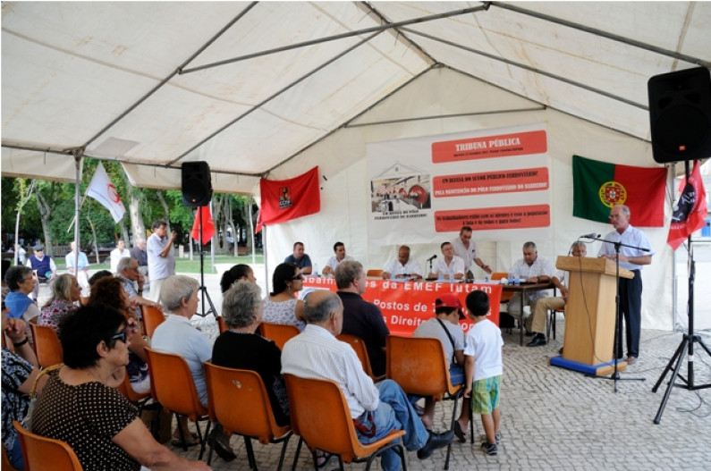 Tribuna pública apela à defesa do Pólo Ferroviário do Barreiro Tribuna pública apela à defesa do Pólo Ferroviário do Barreiro