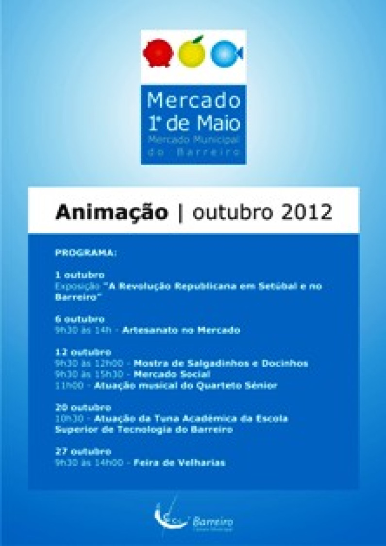 ANIMAÇÃO DO MERCADO 1º DE MAIO EM OUTUBRO ANIMAÇÃO DO MERCADO 1º DE MAIO EM OUTUBRO