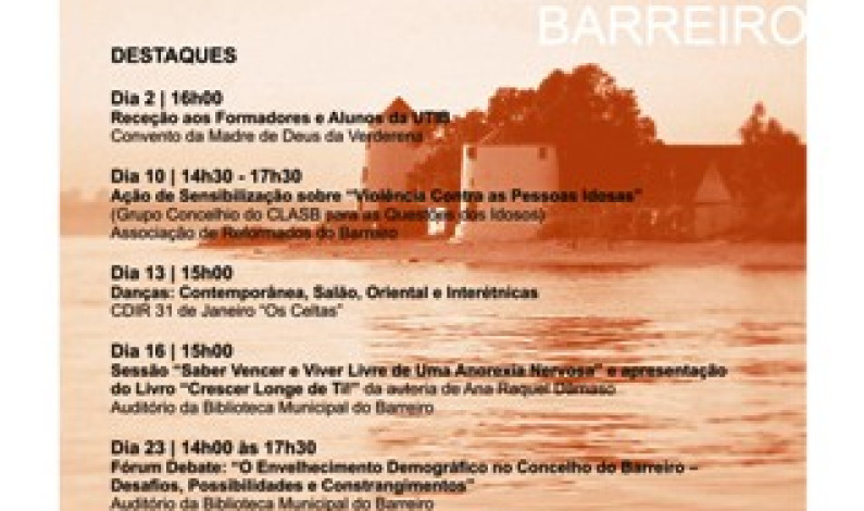 MÊS SÉNIOR 2012 | OUTUBRO NO BARREIRO MÊS SÉNIOR 2012 | OUTUBRO NO BARREIRO