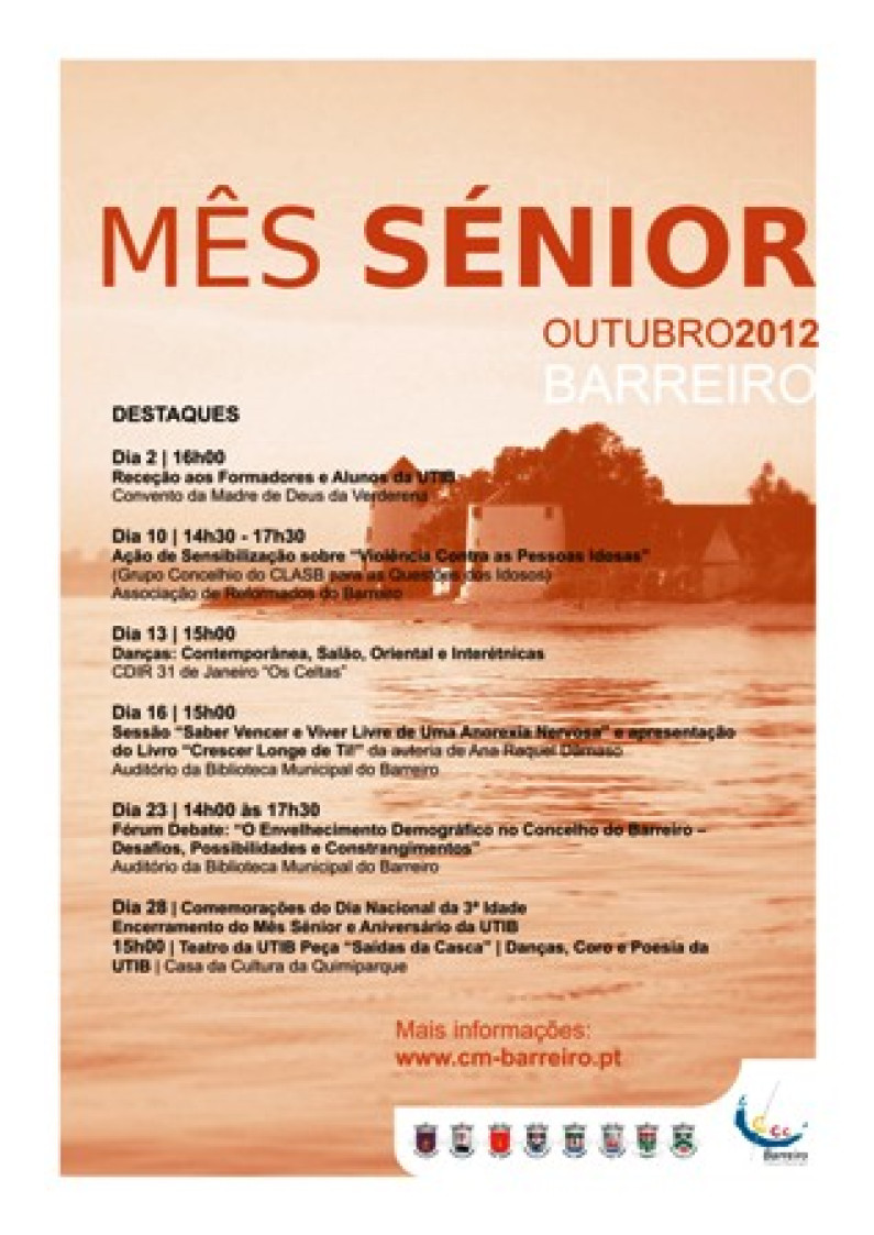 MÊS SÉNIOR 2012 | OUTUBRO NO BARREIRO MÊS SÉNIOR 2012 | OUTUBRO NO BARREIRO