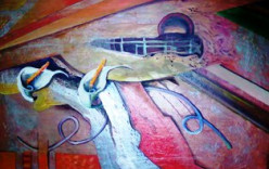 Na Moita Pintura de Darcy Morais em exposição no Posto de Turismo Na Moita Pintura de Darcy Morais em exposição no Posto de Turismo