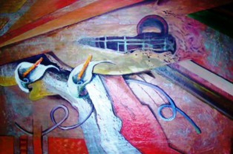 Na Moita Pintura de Darcy Morais em exposição no Posto de Turismo Na Moita Pintura de Darcy Morais em exposição no Posto de Turismo