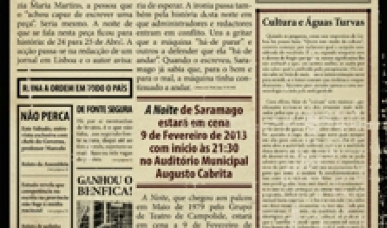 Vigilâmbulo Caolho apresenta “A Noite”, de José Saramago AMAC, 9 de fevereiro Vigilâmbulo Caolho apresenta “A Noite”, de José Saramago AMAC, 9 de fevereiro