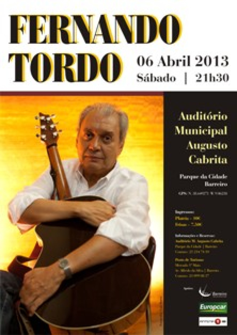 Concerto com Fernando Tordo “Braguêsas, Beiroas e Outras Amantes” Concerto com Fernando Tordo “Braguêsas, Beiroas e Outras Amantes”