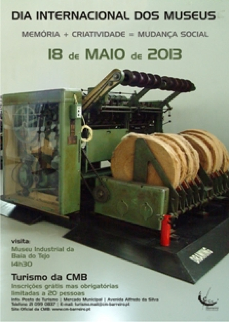 CMB promove visita ao Museu Industrial da Baía do Tejo na tarde de 18 de maio CMB promove visita ao Museu Industrial da Baía do Tejo na tarde de 18 de maio