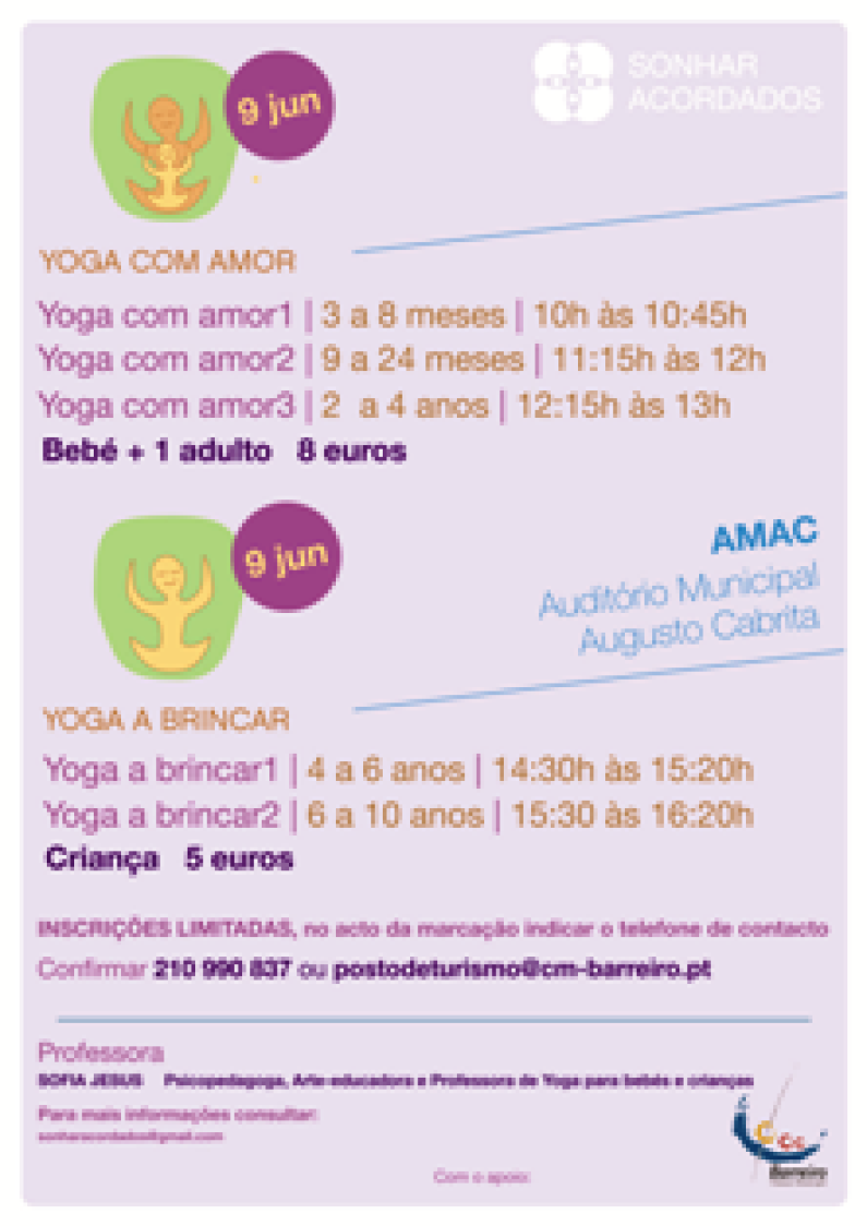 Yoga no AMAC – 9 junho Yoga no AMAC – 9 junho