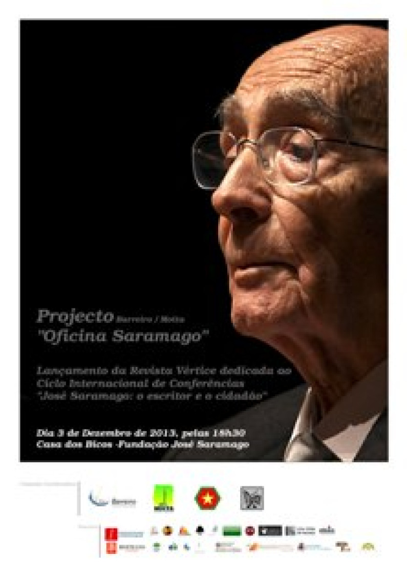 PROJECTO Barreiro / Moita “Oficina Saramago” LANÇAMENTO DA REVISTA VÉRTICE PROJECTO Barreiro / Moita “Oficina Saramago” LANÇAMENTO DA REVISTA VÉRTICE