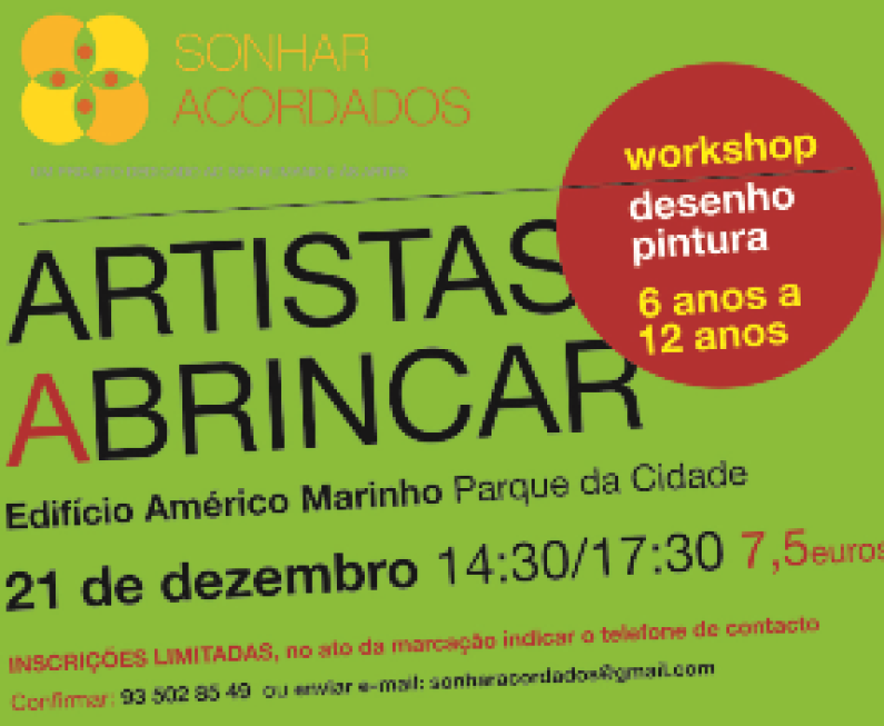 Ateliê Artistas a Brincar, a 21 dezembro “É NATAL! é NATAL!” Ateliê Artistas a Brincar, a 21 dezembro “É NATAL! é NATAL!”
