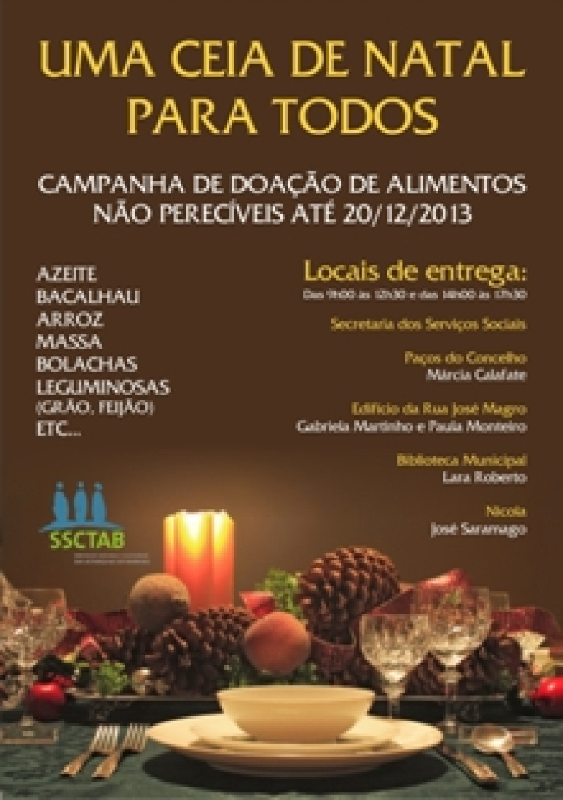 “uma ceia de natal para todos” “uma ceia de natal para todos”