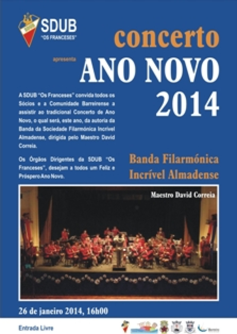 Concerto de Ano Novo, SDUB “Os Franceses” | 26 de janeiro 2014 Concerto de Ano Novo, SDUB “Os Franceses” | 26 de janeiro 2014