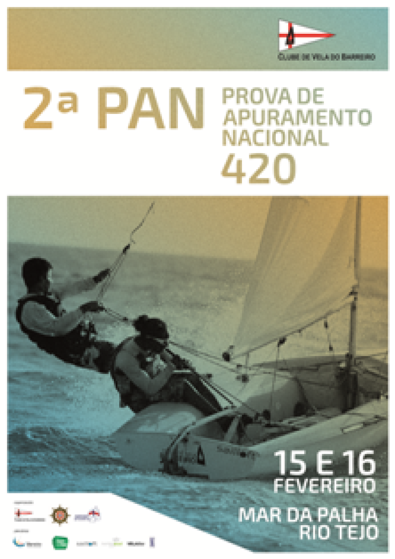 Vela 2ª Prova de Apuramento Nacional – classe 420, no Barreiro dias 15 e 16 de fevereiro Vela 2ª Prova de Apuramento Nacional – classe 420, no Barreiro dias 15 e 16 de fevereiro