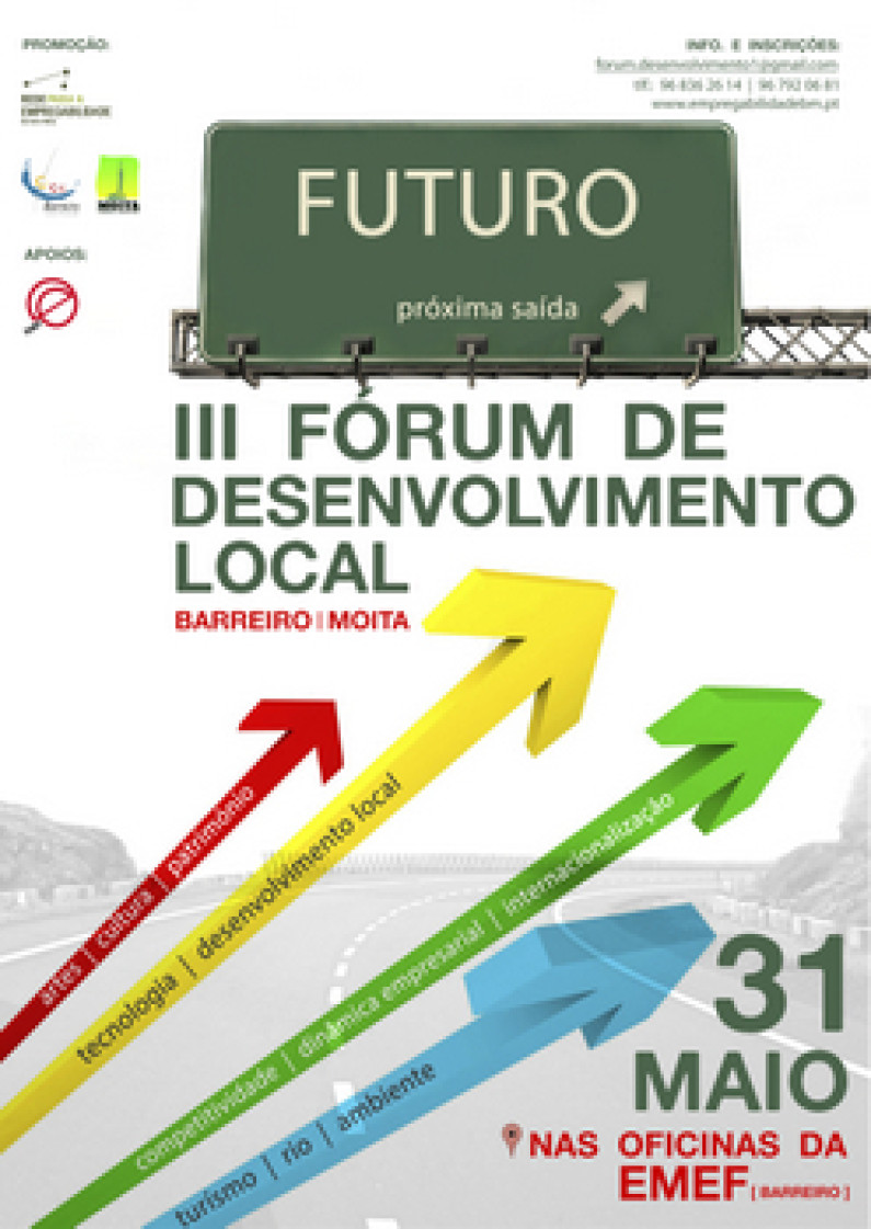 III Fórum de Desenvolvimento Local do Barreiro-Moita  dedicado às “Ideias e Projetos de Futuro” III Fórum de Desenvolvimento Local do Barreiro-Moita  dedicado às “Ideias e Projetos de Futuro”