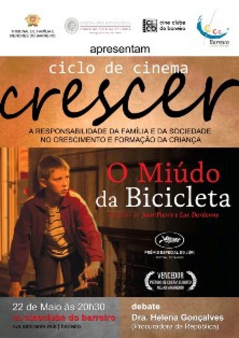 Ciclo de Cinema “Crescer” “O Miúdo da Bicicleta” Ciclo de Cinema “Crescer” “O Miúdo da Bicicleta”