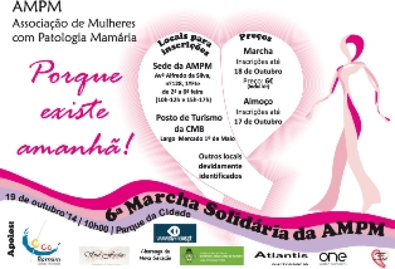 6ª MARCHA SOLIDÁRIA DA AMPM | 19 OUTUBRO | 10H00 6ª MARCHA SOLIDÁRIA DA AMPM | 19 OUTUBRO | 10H00