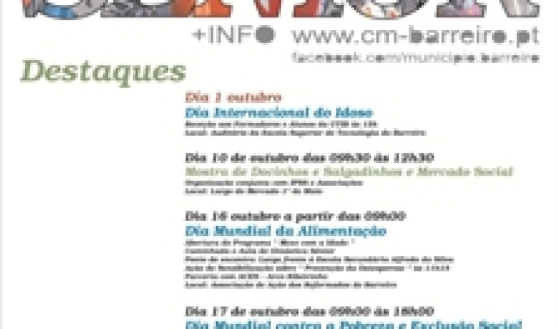 MÊS SÉNIOR 2014  em OUTUBRO no BARREIRO MÊS SÉNIOR 2014  em OUTUBRO no BARREIRO