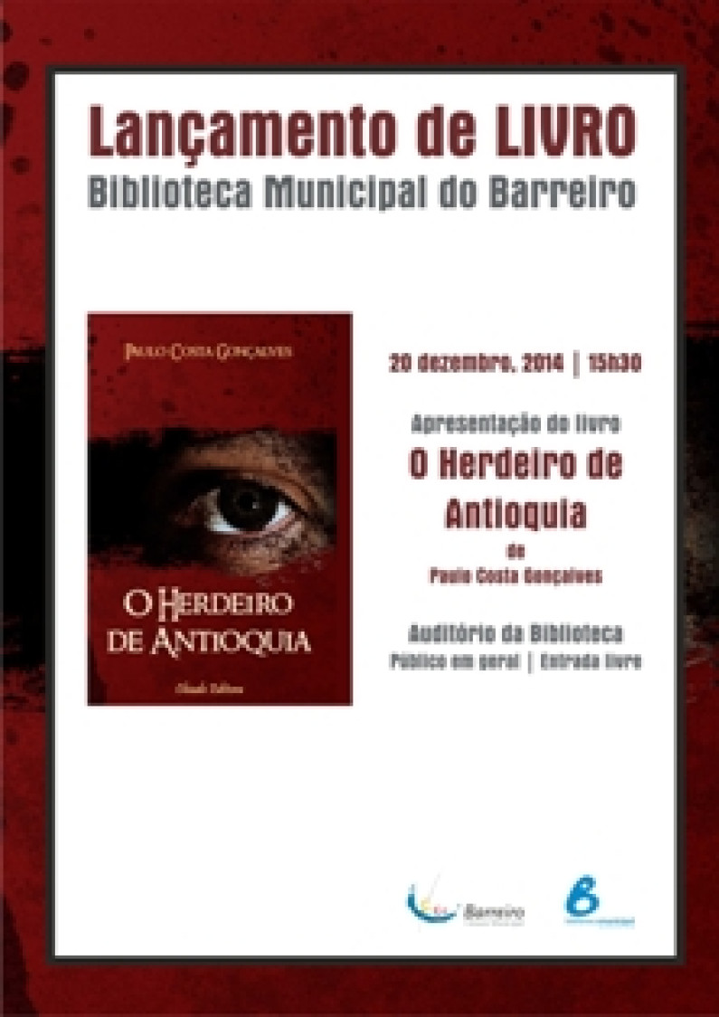 APRESENTAÇÃO DO LIVRO “O HERDEIRO DE ANTIOQUIA” APRESENTAÇÃO DO LIVRO “O HERDEIRO DE ANTIOQUIA”