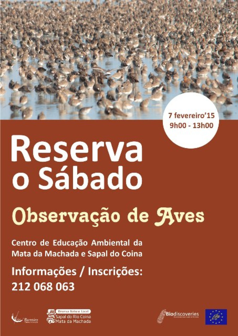 ‘RESERVA O SÁBADO’ 2015 Observação de Aves ‘RESERVA O SÁBADO’ 2015 Observação de Aves