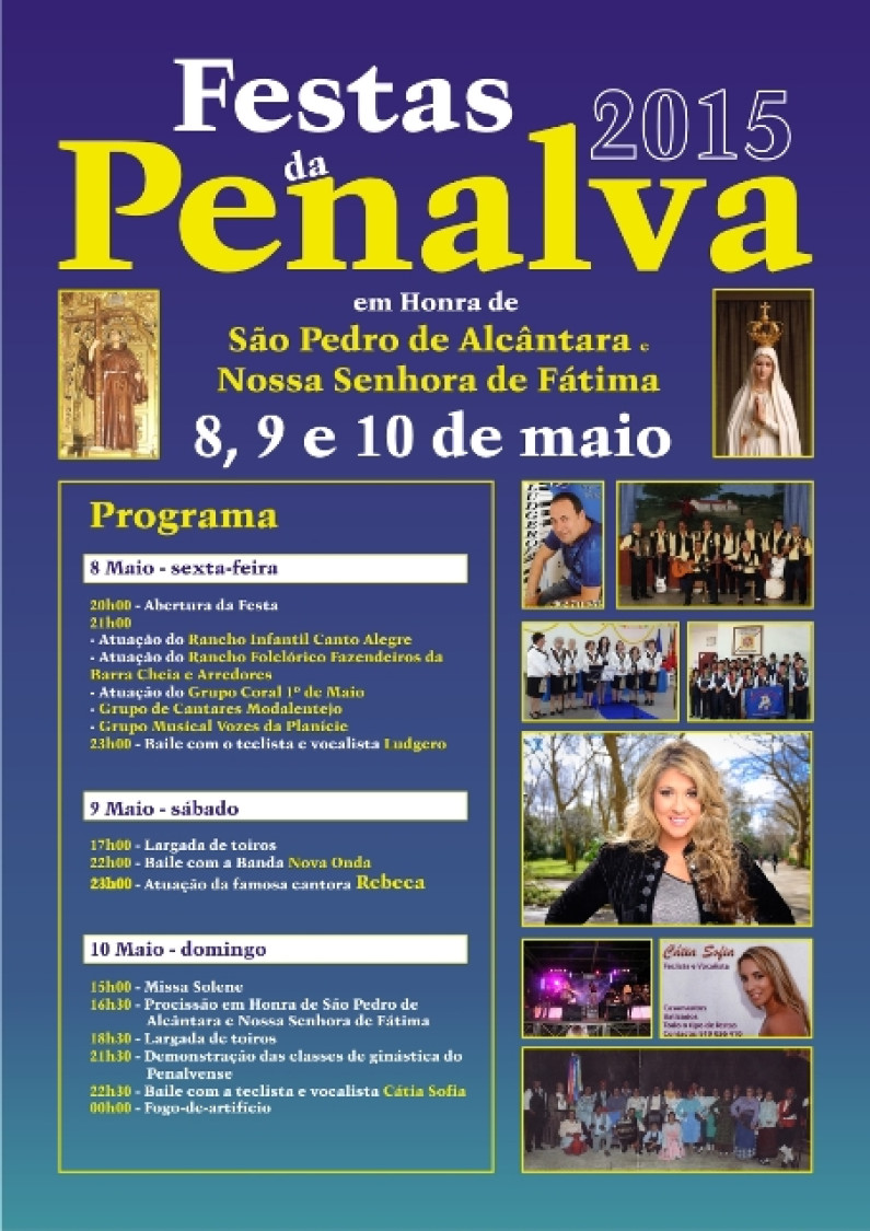 Festas da Penalva 2015 De 8 a 10 de maio Festas da Penalva 2015 De 8 a 10 de maio