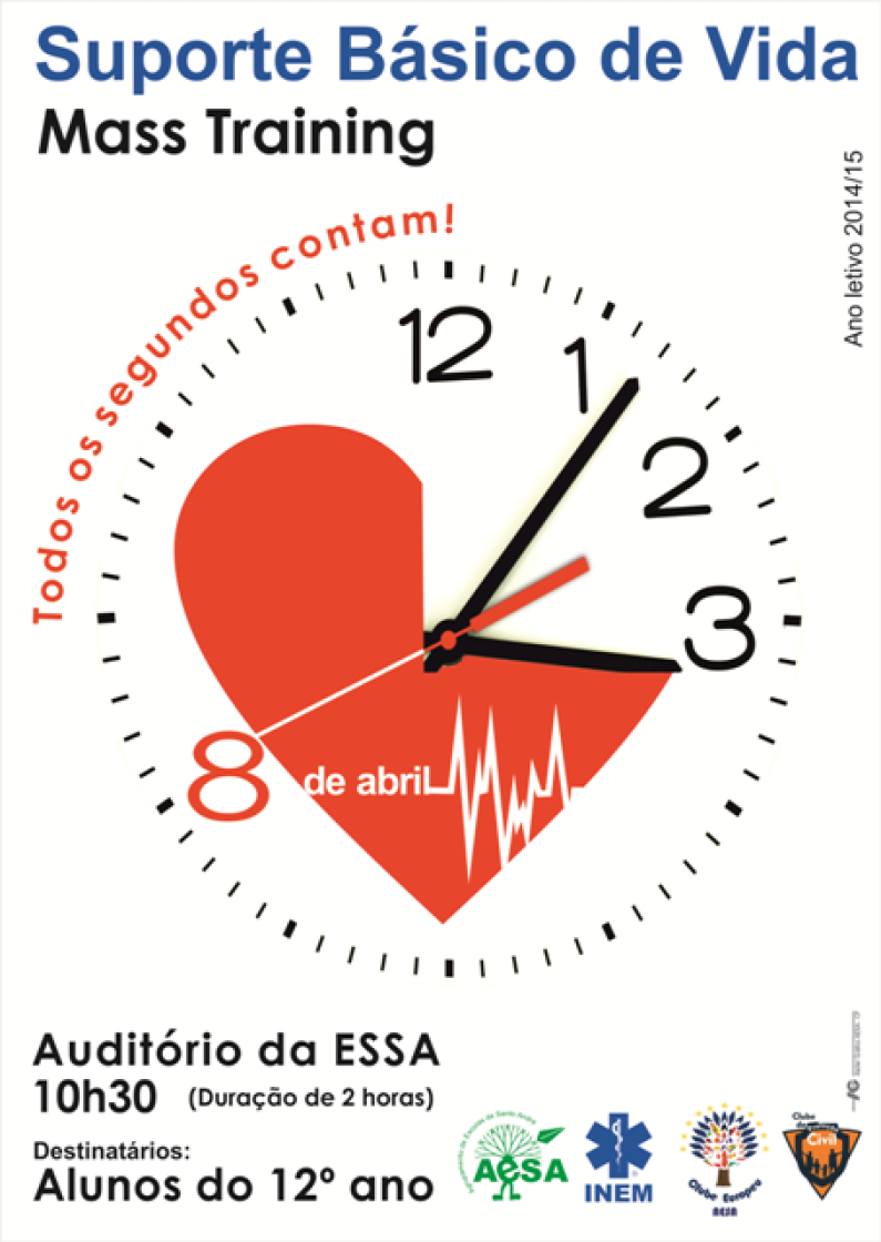 Clube EUROPEU do AESA, com a colaboração do INEM, promove MASS TRAINING Clube EUROPEU do AESA, com a colaboração do INEM, promove MASS TRAINING