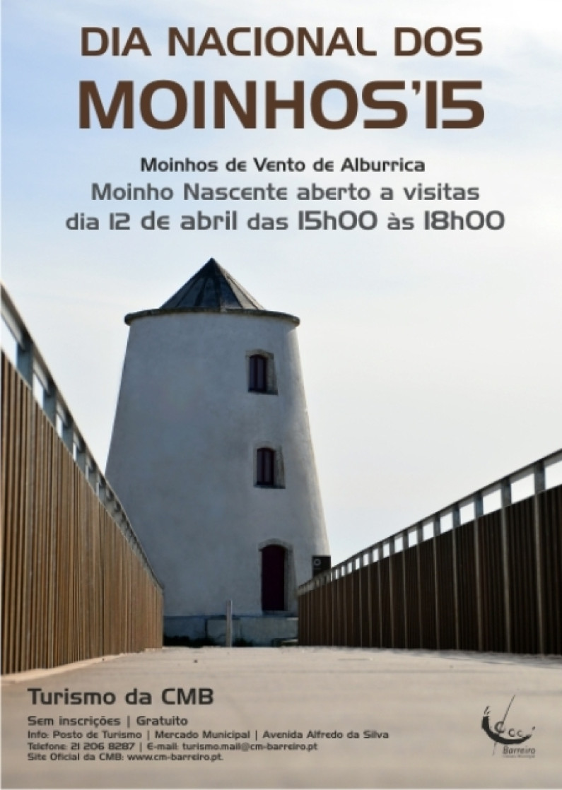 Dia Nacional dos Moinhos – CMB abre portas do Moinho Nascente Dia Nacional dos Moinhos – CMB abre portas do Moinho Nascente