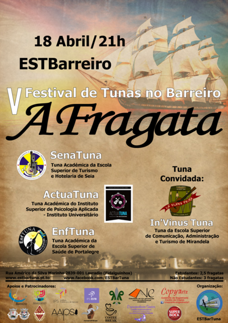 V FESTIVAL DE TUNAS NO BARREIRO – “A FRAGATA” V FESTIVAL DE TUNAS NO BARREIRO – “A FRAGATA”