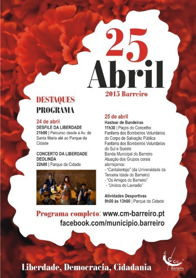 DEOLINDA NA NOITE DE 24 DE ABRIL NO PARQUE DA CIDADE DEOLINDA NA NOITE DE 24 DE ABRIL NO PARQUE DA CIDADE