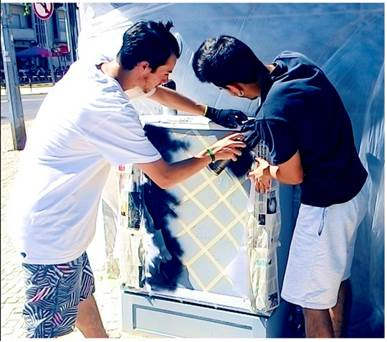 Armários de eletricidade estão a ficar mais bonitos, no Pinhal Novo Armários de eletricidade estão a ficar mais bonitos, no Pinhal Novo