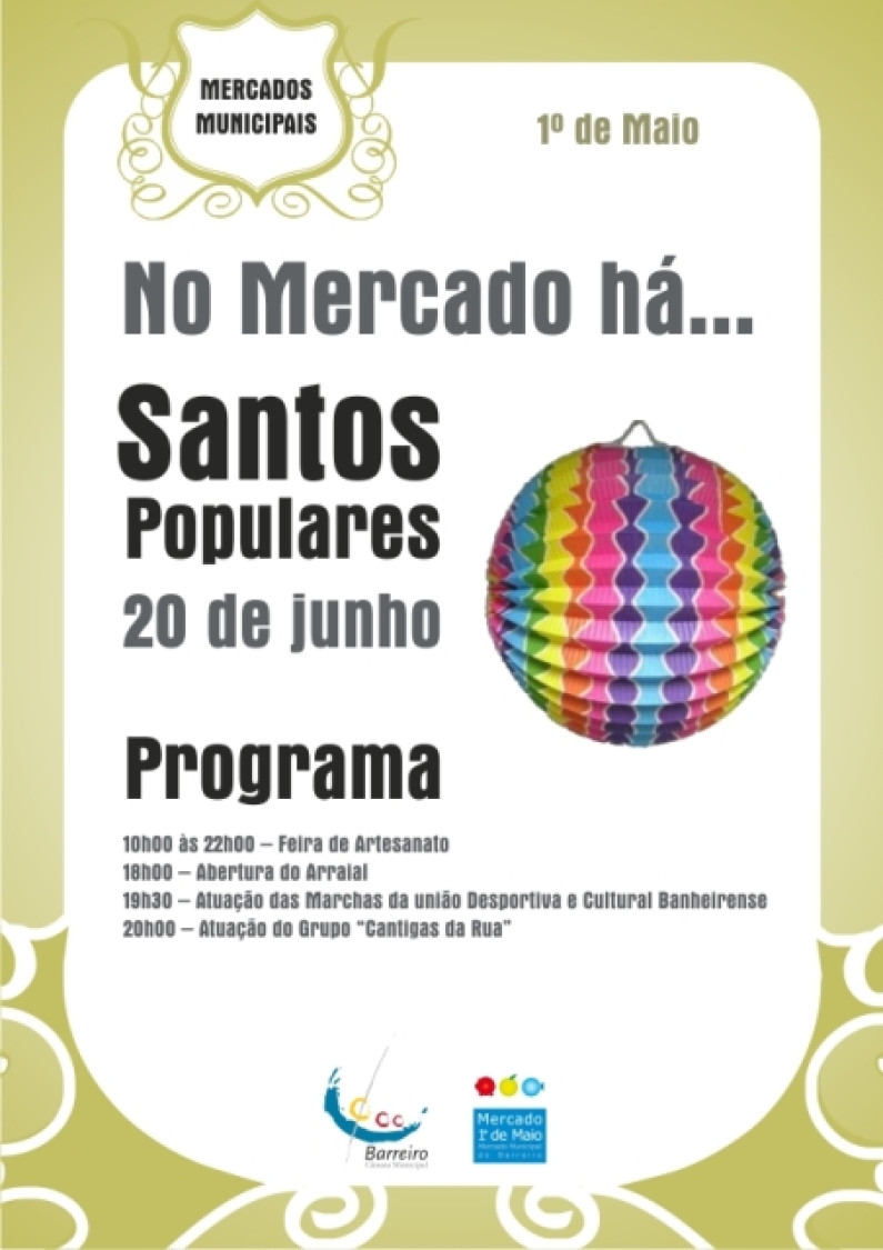 No Mercado Há… Santos Populares No Mercado Há… Santos Populares