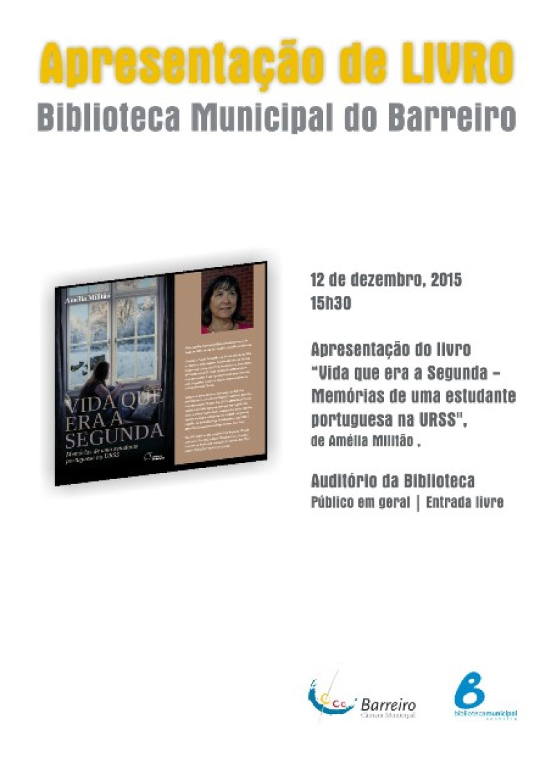APRESENTAÇÃO DO LIVRO “Vida que era a Segunda” APRESENTAÇÃO DO LIVRO “Vida que era a Segunda”