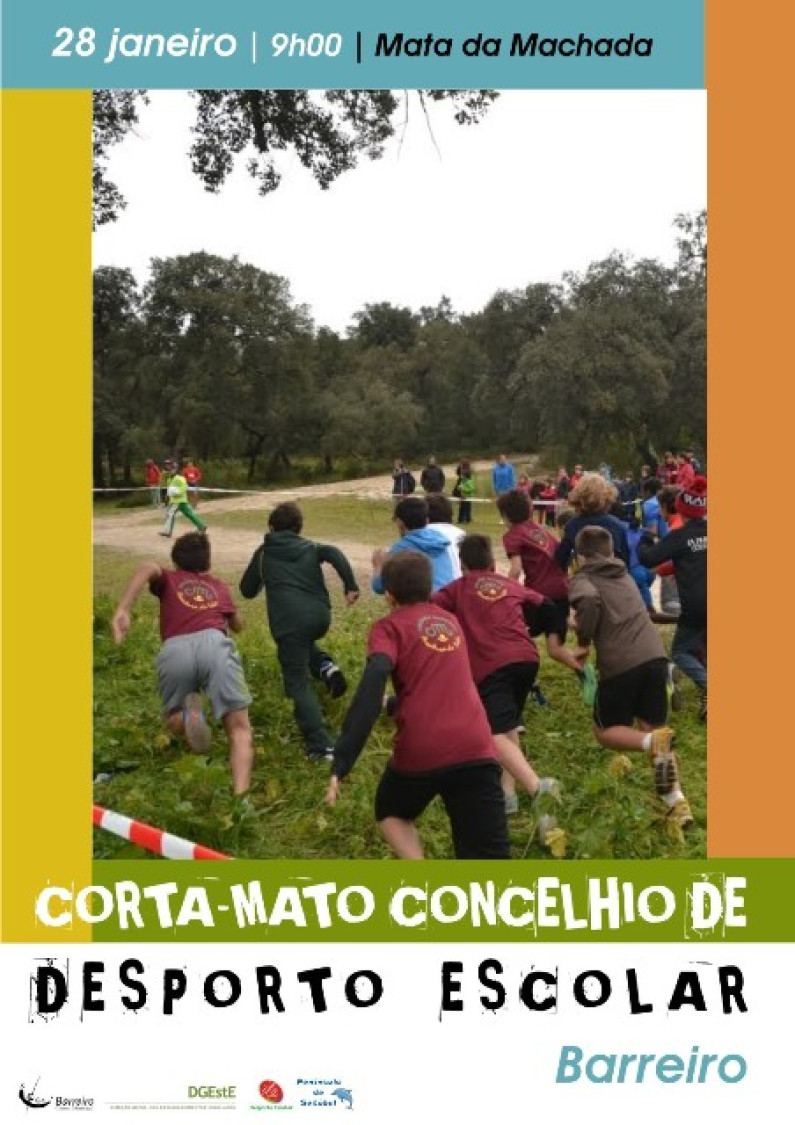 ATLETISMO Corta-Mato Concelhio de Desporto Escolar, na Mata da Machada, dia 28 de janeiro ATLETISMO Corta-Mato Concelhio de Desporto Escolar, na Mata da Machada, dia 28 de janeiro