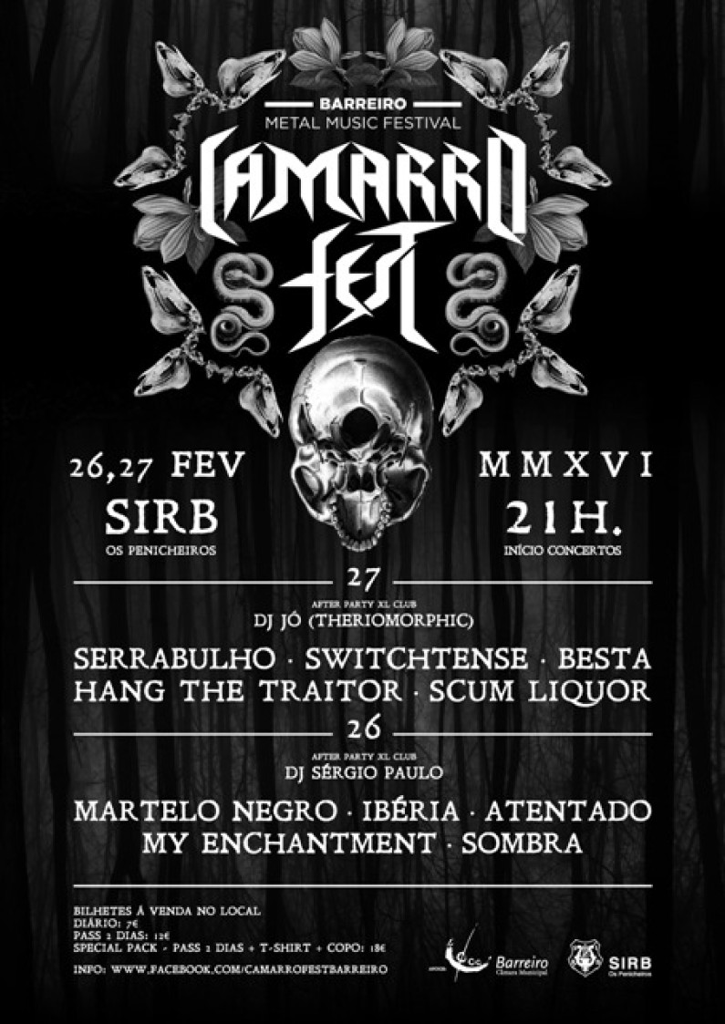 Camarro Fest – Barreiro Metal Music Festival, Camarro Fest – Barreiro Metal Music Festival,