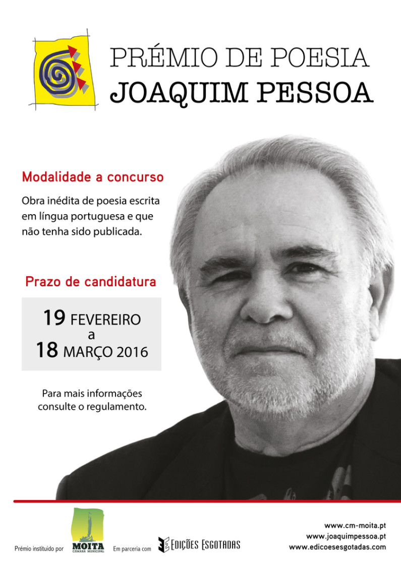 Prémio de Poesia Joaquim Pessoa: Candidaturas abertas Prémio de Poesia Joaquim Pessoa: Candidaturas abertas