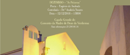 “Tertúlias Poéticas”, no Convento Madre de Deus da Verderena  “Ao Encontro de…” “Tertúlias Poéticas”, no Convento Madre de Deus da Verderena  “Ao Encontro de…”