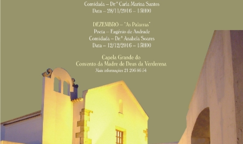 “Tertúlias Poéticas”, no Convento Madre de Deus da Verderena  “Ao Encontro de…” “Tertúlias Poéticas”, no Convento Madre de Deus da Verderena  “Ao Encontro de…”